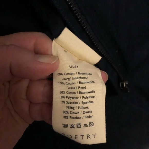 Poetry SHAWL-COLLAR PUFFER JACKET
Coated cotton Navy US Size 8 Down - Picture 3 of 7